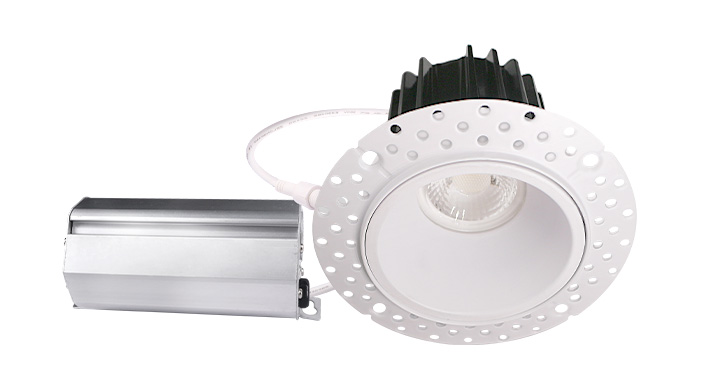 ASD LED Trimless Downlight Round 2inch 8W 120V TRIAC 2700/3000/3500/4000/5000K White ETL
