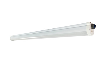 ASD LED Seamless Vapor Proof Fixture 4ft 32/48/56W 120-277V 0-10V Dimmable 125Lm/W 3500/4000/5000K with Microwave Motion Sensor White UL DLC Standard