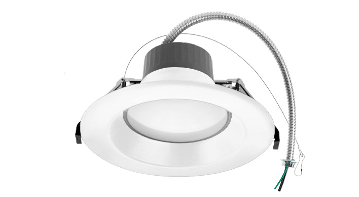 ASD LED Round Commercial Downlight 6inch 10/15/22W 120-277V 0-10V Dimmable 85Lm/W 2700/3000/3500/4000/5000K White ETL ES T24 JA8
