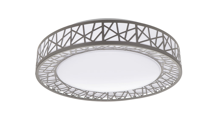 ASD LED Flushmount Loft 14inch 24W 120V Triac 2700/3000/3500/4000/5000K Nickel ETL