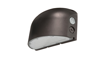 ASD LED Wallpack Round 10inch 40/50/60W 120-277V 0-10V Dimmable 150Lm/W 3000/4000/5000K with Photocell Up & Down Light Bronze UL DLC Premium