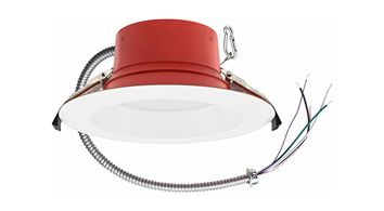ASD LED Round Fire-Rated Commercial Downlight 6inch 10/12/14/16/18W 120-277V 0-10V Dimmable 120Lm/W 2111Lm 2700/3000/3500/4000/5000K White ETL ES T24
