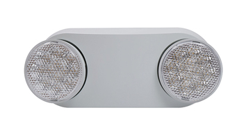 ASD LED Emergency Lights 1,2W two round heads 2,4W with Battery Backup 2,5W 120-277V White UL