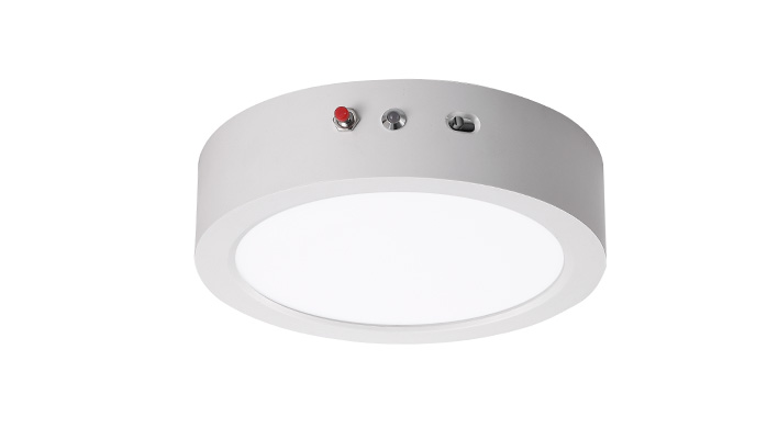 ASD LED Edge-Lit Round Panel with 6W Battery Back-up 7inch 15W 120V Triac 2700/3000/4000/5000/6000K White ETL
