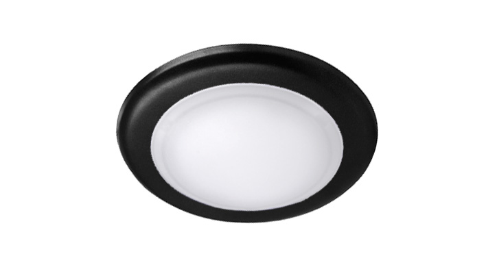 ASD LED Disk Light 6inch 15W 120V Triac 2700/3000/3500/4000/5000K Black ETL ES T24 JA8 12pack