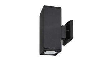 ASD LED Square 2-sides Outdoor Wall Cylinder with Photocell 18W 120V Triac 3000/4000/5000K Black ETL