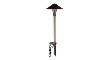 ASD LED Low Voltage Landscape Saucer Head Pathway Light 5W 12-24V 2700/3000/3500/4000/5000K CRI90+, IP65 Waterproof, Aluminum 6x15inch Bronze ETL 6pack
