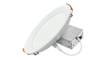 ASD Led Round Baffle Trim Wafer 6inch 12W 120V TRIAC 2700/3000/3500/4000/5000K White ETL ES T24