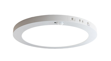 ASD LED Edge-Lit Round Panel with Motion Sensor 12inch 24W 120V Non-Dimmable 2700/3000/4000/5000/6000K White ETL
