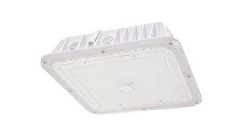 ASD LED Edge-Lit Canopy with Q-base 30/40/50W 120-277V 0-10V Dimmable 140Lm/W 3000/4000/5000K White UL DLC Premium