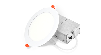 ASD LED Wafer Round 6inch 12W 120V Triac 2700/3000/3500/4000/5000K White ETL ES T24 JA8 12pack