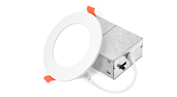 ASD LED Wafer Round 4inch 9W 120V Triac 2700/3000/3500/4000/5000K White ETL ES T24 JA8