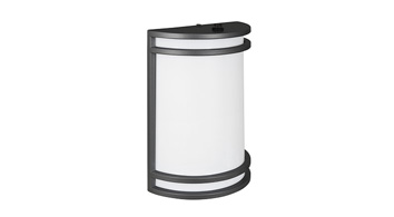 ASD LED Outdoor Wall Sconce 10inch 15W 120-277V Non-Dimmable 3000/4000/5000K with Photocell Black ETL