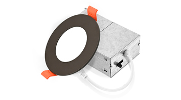 ASD LED Wafer Round 3inch 6W 120V Triac 2700/3000/3500/4000/5000K Bronze ETL ES T24 JA8 6pack