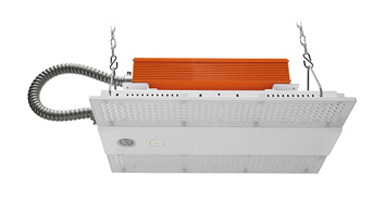 ASD LED Linear High Bay with Q-base and 40W Battery Back-up STANDARD series 100/130/160W 120-277V 0-10V Dimmable 170Lm/W 3500/4000/5000K IK10 UL DLC Premium
