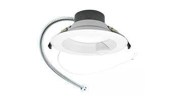 ASD LED Round Commercial Downlight with Infrared Motion Sensor 6inch 12/14/16/18/22W 120-277V 0-10V Dimmable 85Lm/W 2700/3000/3500/4000/5000K White ETL ES T24
