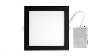 ASD LED Square Wafer 8inch 20W 120V TRIAC 2700/3000/3500/4000/5000K Black ETL ES T24 JA8
