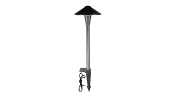 ASD LED Low Voltage Landscape Saucer Head Pathway Light 5W 12-24V 2700/3000/3500/4000/5000K CRI90+, IP65 Waterproof, Aluminum 6x15inch Black ETL 6pack
