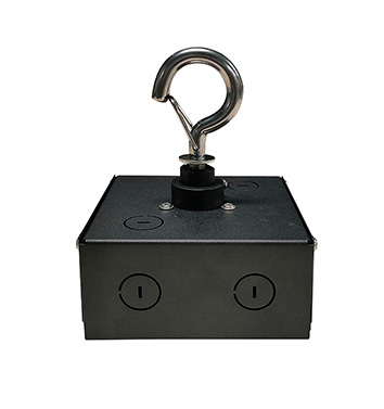 ASD Pendant Mount Bracket with J-box and Spring hook for LED UFO High Bays UHB