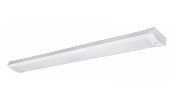 ASD LED Wrap Fixture 4ft 32/40/48W 120-277V 0-10V Dimmable 120Lm/W 3500/4000/5000K with Motion Sensor White UL DLC Premium