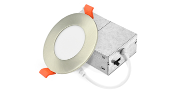 ASD LED Wafer Round 3inch 6W 120V Triac 2700/3000/3500/4000/5000K Nickel ETL ES T24 JA8 6pack