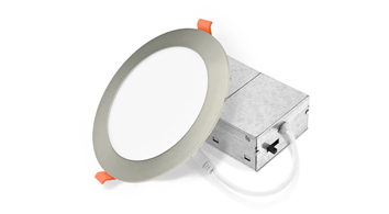 ASD LED Wafer Round 6inch 12W 120V Triac 2700/3000/3500/4000/5000K Nickel ETL ES T24 JA8 6pack