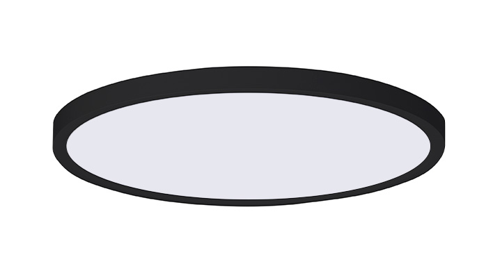 ASD LED Edge-Lit Round Panel 12inch 24W 120V Triac 2700/3000/4000/5000/6000K Black ETL
