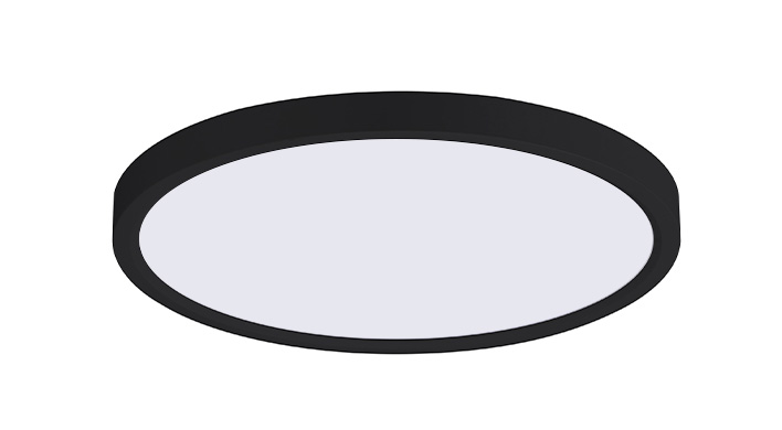 ASD LED Edge-Lit Round Panel 9inch 18W 120V Triac 2700/3000/4000/5000/6000K Black ETL
