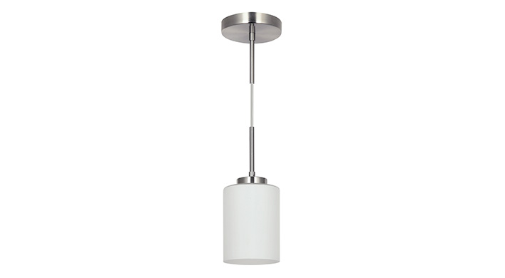 ASD Bulb Mini-Pendant 1xE26 60W 120V Satin Nickel ETL
