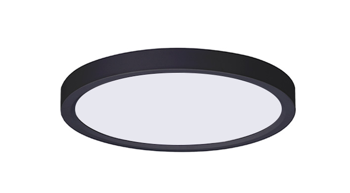 ASD LED Edge-Lit Round Panel 7inch 15W 120V Triac 2700/3000/4000/5000/6000K Black ETL
