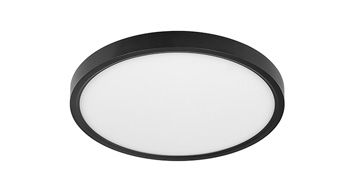 ASD LED Edge-Lit Round Panel 12inch 24W 120-277V Triac 2700/3000/4000/5000/6000K Black ETL
