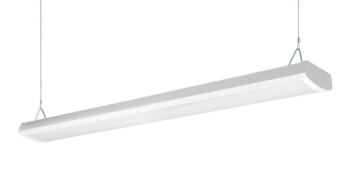 ASD LED Wrap Fixture 4ft 32/40/48W 120-277V 0-10V Dimmable 120Lm/W 3500/4000/5000K White UL DLC Standard