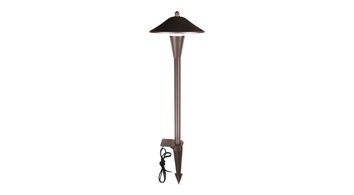 ASD LED Low Voltage Landscape Cone head Pathway Light 5W 12-24V 2700/3000/3500/4000/5000K CRI90+, IP65 Waterproof, Aluminum 6x15inch Bronze ETL 6pack
