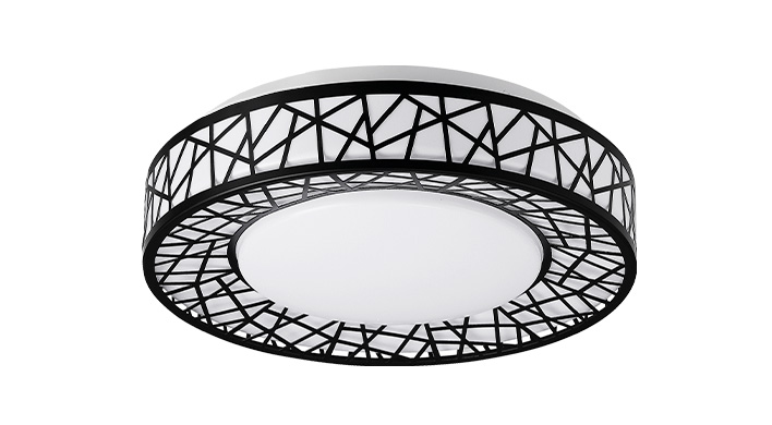 ASD LED Flushmount Loft 12inch 20W 120V Triac 2700/3000/3500/4000/5000K Black ETL