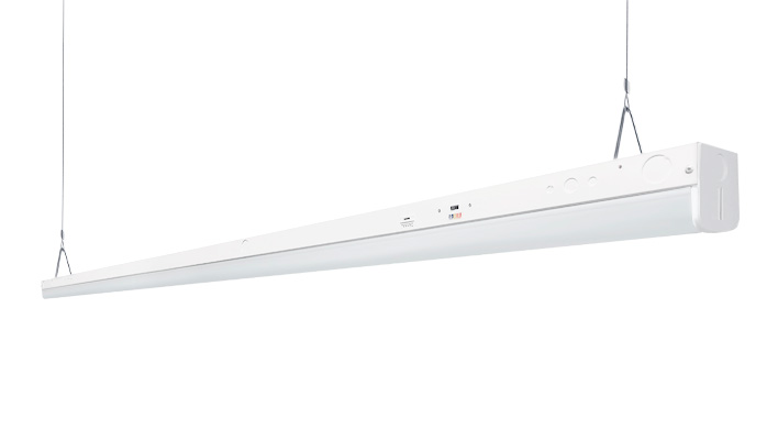 ASD LED Contemporary Striplight 8ft 48/68/90W 120-277V 0-10V Dimmable 140Lm/W 3500/4000/5000K White UL DLC Standard
