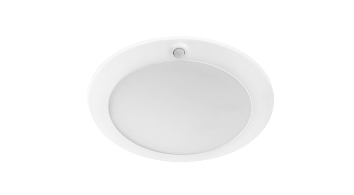ASD LED Disk Light with Motion Sensor 6inch 15W 120V Triac 2700/3000/3500/4000/5000K White ETL ES T24 JA8