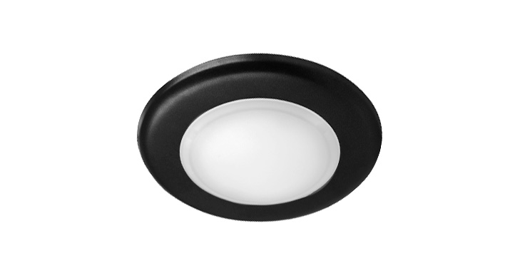 ASD LED Disk Light 4inch 10W 120V Triac 2700/3000/3500/4000/5000K Black ETL ES T24 JA8 12pack