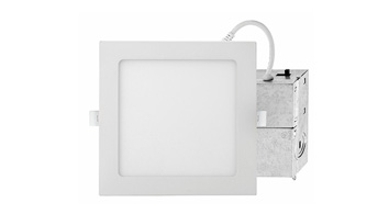 ASD LED Square Wafer 6inch 15W 120V TRIAC 2700/3000/3500/4000/5000K White ETL ES T24 JA8 6pack
