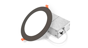 ASD LED Wafer Round 6inch 12W 120V Triac 2700/3000/3500/4000/5000K Bronze ETL ES T24 JA8 6pack