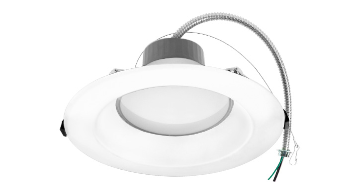 ASD LED Round Commercial Downlight 8inch 14/18/22/26/30W 120-277V 0-10V Dimmable 85Lm/W 2700/3000/3500/4000/5000K White ETL ES T24 JA8

