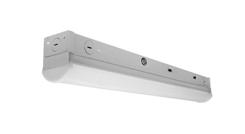 ASD LED Regular Striplight with 8W Battery Back-up 2ft 15/20/25W 120-277V 0-10V Dimmable 150Lm/W 3000/4000/5000K White UL DLC Premium
