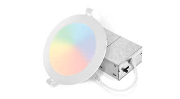 ASD LED Smart RGBW Round Wafer 6inch 12W+3W 120V 2700-6500K App Control White ETL T24 JA8
