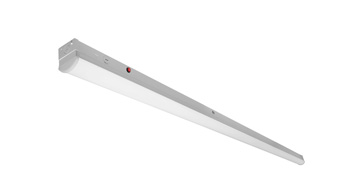ASD LED Striplight Fixture with Q-base 8ft 55/75/80W 120-277V 0-10V Dimmable 150Lm/W 3500/4000/5000K with Battery back-up 15W White UL DLC Standard