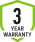 3 year warranty